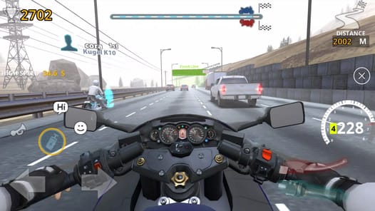 Racing Motorist APK screenshot 1