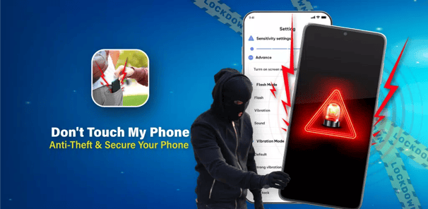 Don't touch phone: Alerter APK screenshot 1