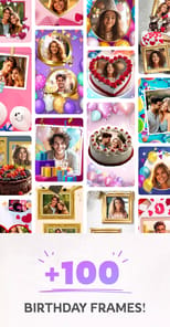 Happy birthday photo frame APK screenshot 1