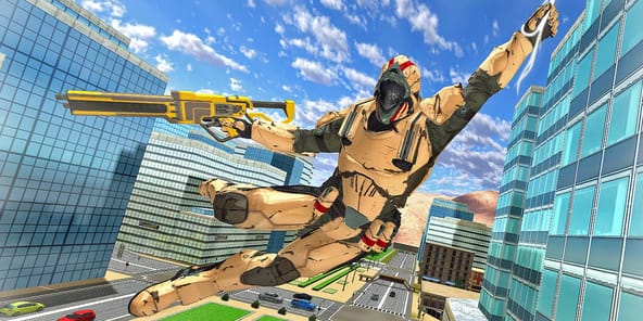 Super Hero Rope Crime City APK screenshot 1