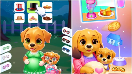 newborn babyshower - dog game APK screenshot 1