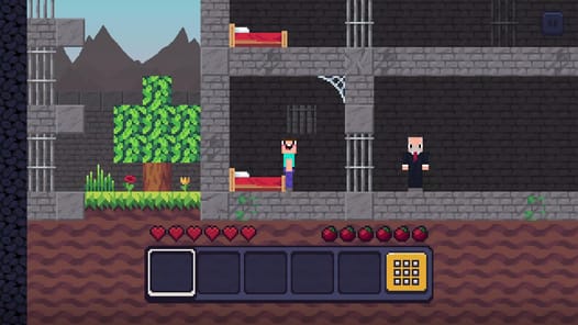 Noob Miner: Escape from prison APK screenshot 1