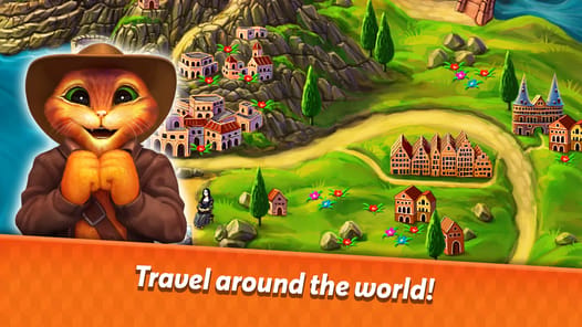 Indy Cat 2: Match 3 game APK screenshot 1