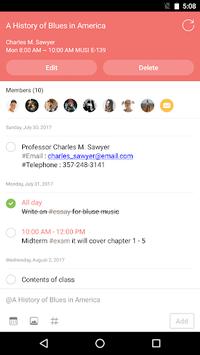 ClassUp - Schedule, Note for Students APK screenshot 1