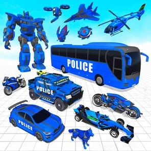 Bus Simulator Police Robot Car APK screenshot 1