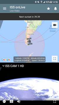 ISS on Live: HD View Earth Live APK screenshot 1