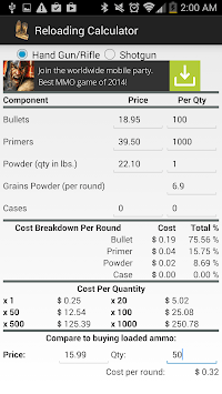 Reloading Assistant APK screenshot 1