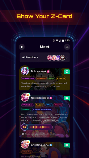 Project Z: Chat, Roleplay and Make new friends APK screenshot 1