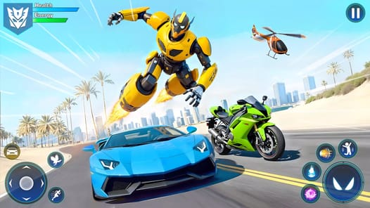 Flying Robot Car Transform APK screenshot 1