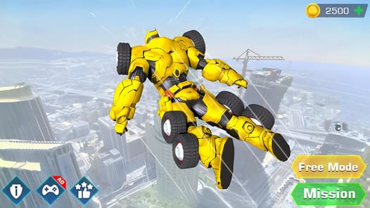 Flying Robot Car Transform APK screenshot 1