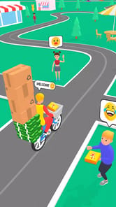 Pizza Delivery Game: Bike Game APK screenshot 1