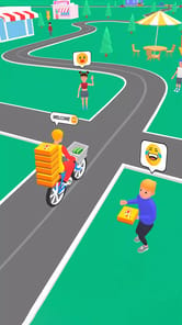 Pizza Delivery Game: Bike Game APK screenshot 1