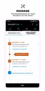 MYPEUGEOT APP APK screenshot 1 MYPEUGEOT APP APK screenshot 1