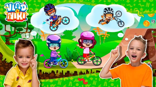 Vlad & Niki: Kids Bike Racing APK screenshot 1