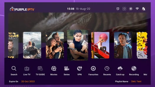 IPTV Smart Purple Player APK screenshot 1