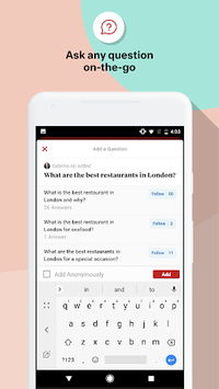 Quora APK screenshot 1