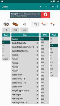 Jalra - Carnatic Mridangam - Metronome APK screenshot 1