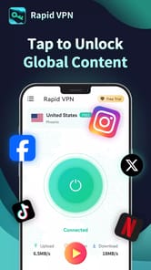 Rapid VPN APK screenshot 1