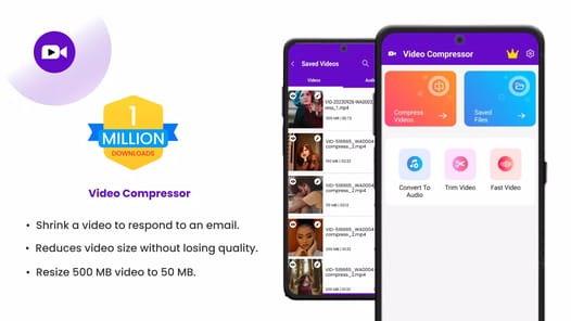 Compress Video: Downsize Video APK screenshot 1