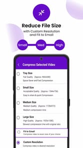 Compress Video: Downsize Video APK screenshot 1