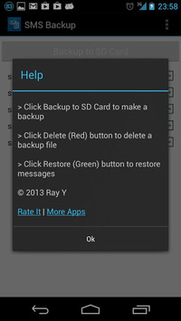 SMS Backup & Restore APK screenshot 1