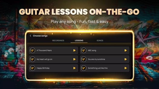 Learn Guitar - Real Tabs APK screenshot 1