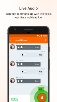 Voxer Walkie Talkie Messenger APK screenshot 1 Voxer Walkie Talkie Messenger APK screenshot 1
