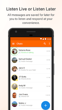 Voxer Walkie Talkie Messenger APK screenshot 1 Voxer Walkie Talkie Messenger APK screenshot 1