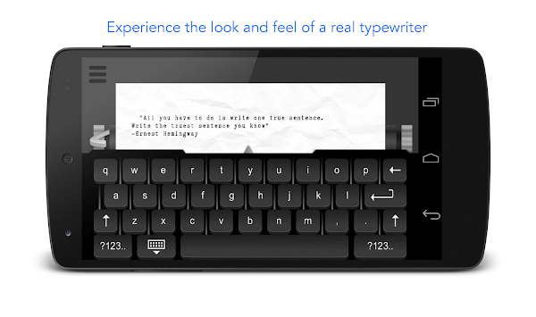 Typewriter APK screenshot 1 Typewriter APK screenshot 1