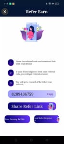 Refer Earn APK screenshot 1