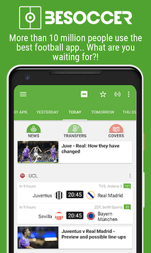 BeSoccer - Soccer Live Score APK screenshot 1 BeSoccer - Soccer Live Score APK screenshot 1