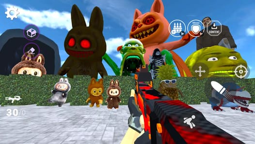 Nextbots In Backrooms: Shooter APK screenshot 1