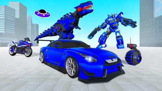 Dino Transform Robot Games APK screenshot 1