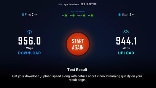 Internet Speed Test APK screenshot 1