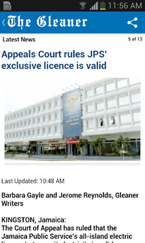 Jamaica Gleaner APK screenshot 1