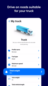 Eurowag Navigation - Truck GPS APK screenshot 1