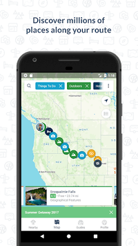 Roadtrippers - Trip Planner APK screenshot 1