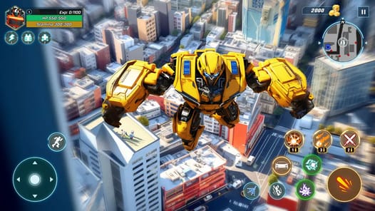 Robot City Car Battle APK screenshot 1