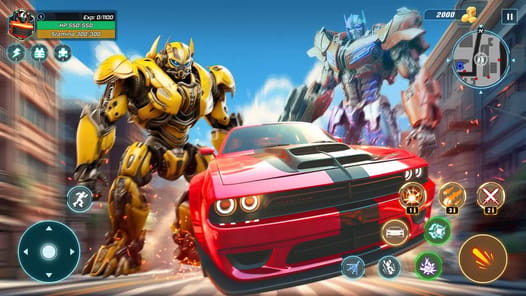 Robot City Car Battle APK screenshot 1