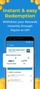Money earning app Frizza APK screenshot 1