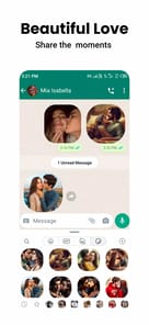 Romantic Stickers WASticker.ly APK screenshot 1