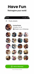 Romantic Stickers WASticker.ly APK screenshot 1