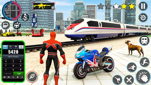 Super Rope Hero Crime Mafia 3D APK screenshot 1 Super Rope Hero Crime Mafia 3D APK screenshot 1