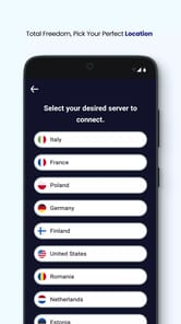 Rosa VPN APK screenshot 1