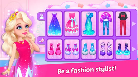 Princess girl paper House game APK screenshot 1