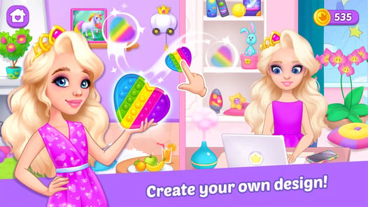 Princess girl paper House game APK screenshot 1