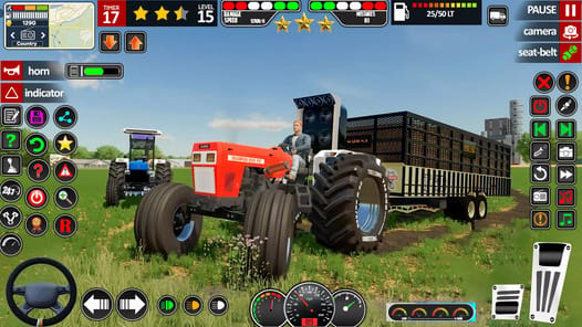Tractor Game 3d Indian Farming APK screenshot 1