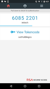 RSA SecurID Authenticate APK screenshot 1