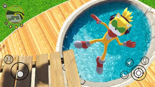 Super Hedgehog Rope Hero APK screenshot 1