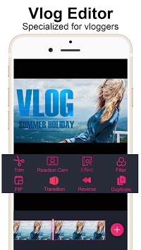 Vlog Star for YouTube - free video editor APK screenshot 1